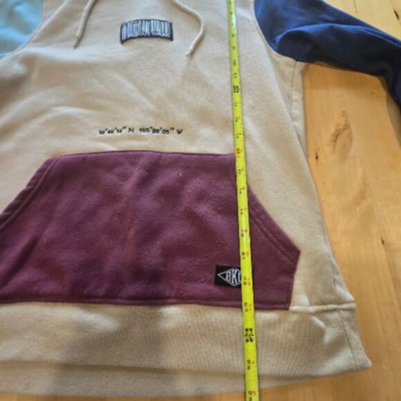 BKC Graphic Hoodie Size Small S Colorblock Explorer Coordinate Streetwear Unisex - Picture 5 of 7